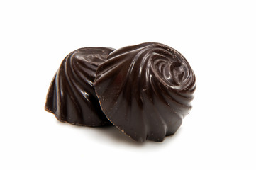 Chocolate candy isolated