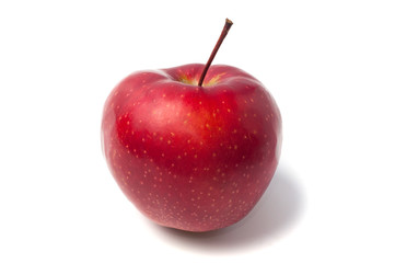 Red apple isolated on a white background
