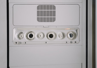 Fototapeta premium Interior of the plane