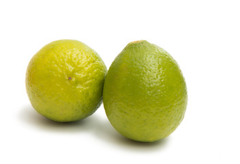 Green lime isolated