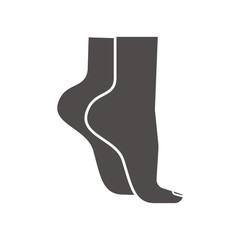 Woman's feet icon