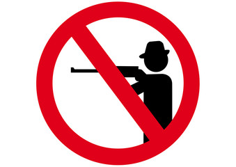 Schild Jagen verboten © blattwerkstatt