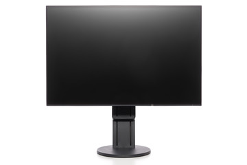 Frontal view on modern computer display – stand in high position