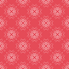 Vector Seamless geometry pattern flower, Abstract geometric background, print, retro texture, fashion design