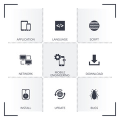 SOFTWARE ENGINEERING ICON SET