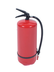 Fire extinguisher on white isolated background
