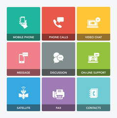 COMMUNICATION ICON SET