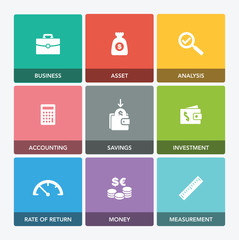 CASH FLOW ICON SET