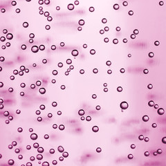 Sparkling water in glass