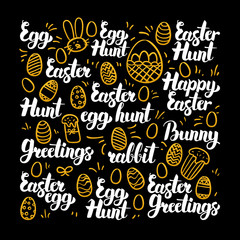 Easter Egg Calligraphy Design