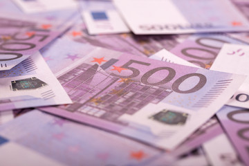 Euro banknotes background