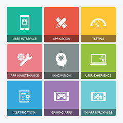 APP DEVELOPMENT ICON SET
