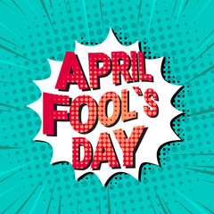 Fool Day April Holiday Greeting Card Banner Flat Vector Illustration