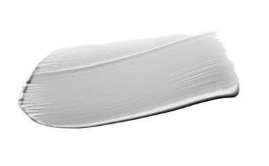 Smear cream isolated on white background. Cream  texture.
