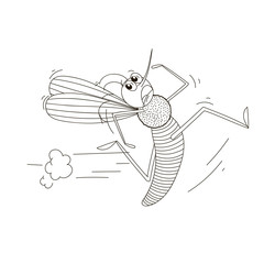 Running mosquito