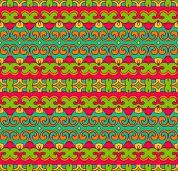 striped geometric ethnic seamless pattern