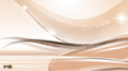 Digital Vector Pink waves Background with sparkles and lights. Ready for product placement and infographic, poster, ads, print or magazine