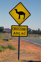 Australia, NT, warning sign