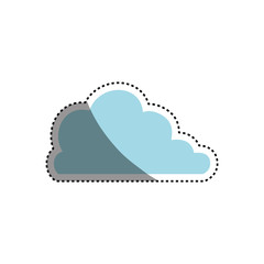Cloud computing technology icon vector illustration graphic design