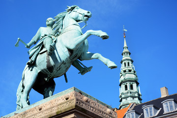 Denkmal auf Højbro Plads in Kopenhagen Dänemark