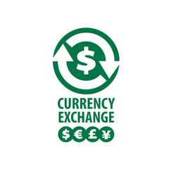 vector logo currency exchange