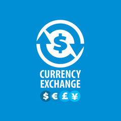vector logo currency exchange