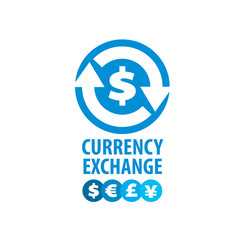 vector logo currency exchange