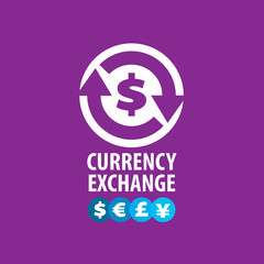 vector logo currency exchange