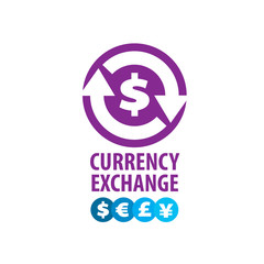 vector logo currency exchange