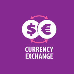 Obraz premium vector logo currency exchange