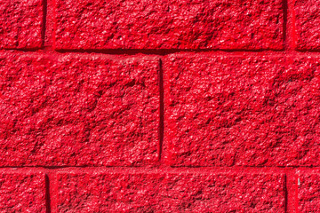 red stone wall close-up
