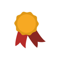 Award ribbon isolated icon vector illustration graphic design