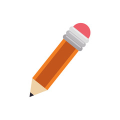 Wooden pencil isolated icon vector illustration graphic design