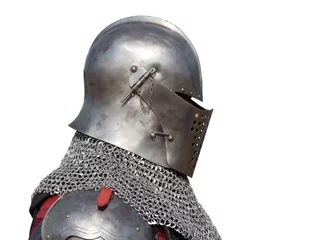 Side view of medieval knight isolated © mybixo