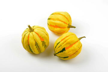 small striped pumpkins