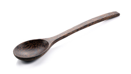 wooden spoon isolated on white