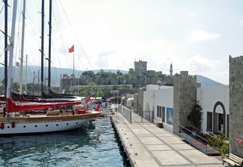 Le port des transbordeurs &agrave; Bodrum en Anatolie