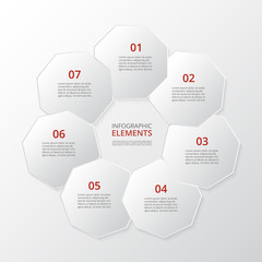 Vector business template for presentation.