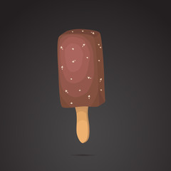 Ice cream icon. Vector art.
