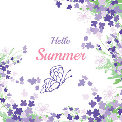 Summer flower composition