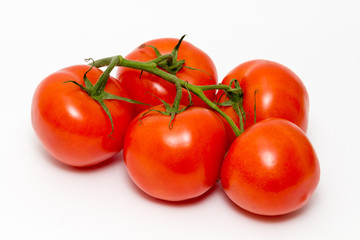 tomatoes isolated on white background