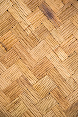 Bamboo thin lines weave, zigzag wall house use to room in thailand, backgroound and texture