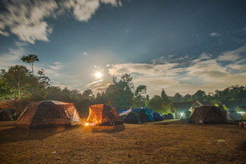 Fototapeta premium Camping and tent ,Thailand