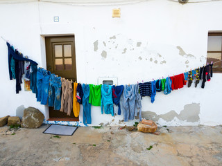 Fototapeta na wymiar Laundry drying in Portugal