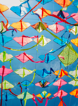 Decorative kite overhead plane