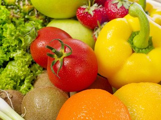 Fruits and vegetables close-up