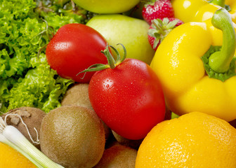 Fruits and vegetables close-up