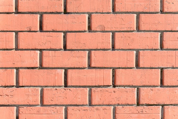 Red brick wall background texture
