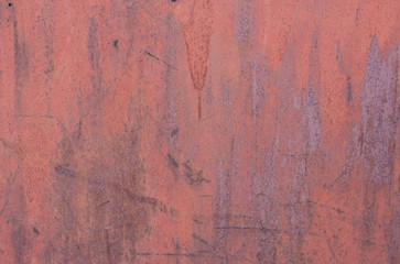 Texture of rusty painted metal.