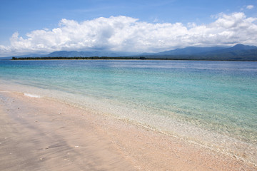 Ocean and tropical sandy beach background